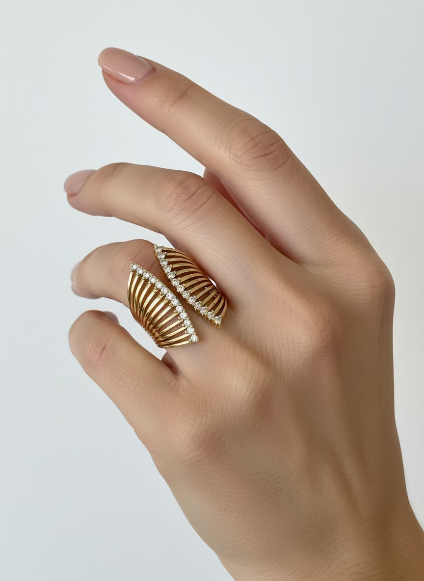 Alisa Open Band Adjustable Ring | Classic Everyday Wear