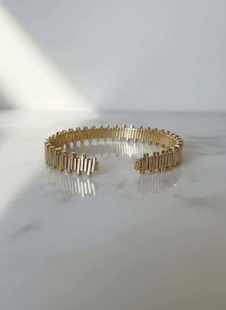 Amani Gold Bangle | Artisan Modern Style