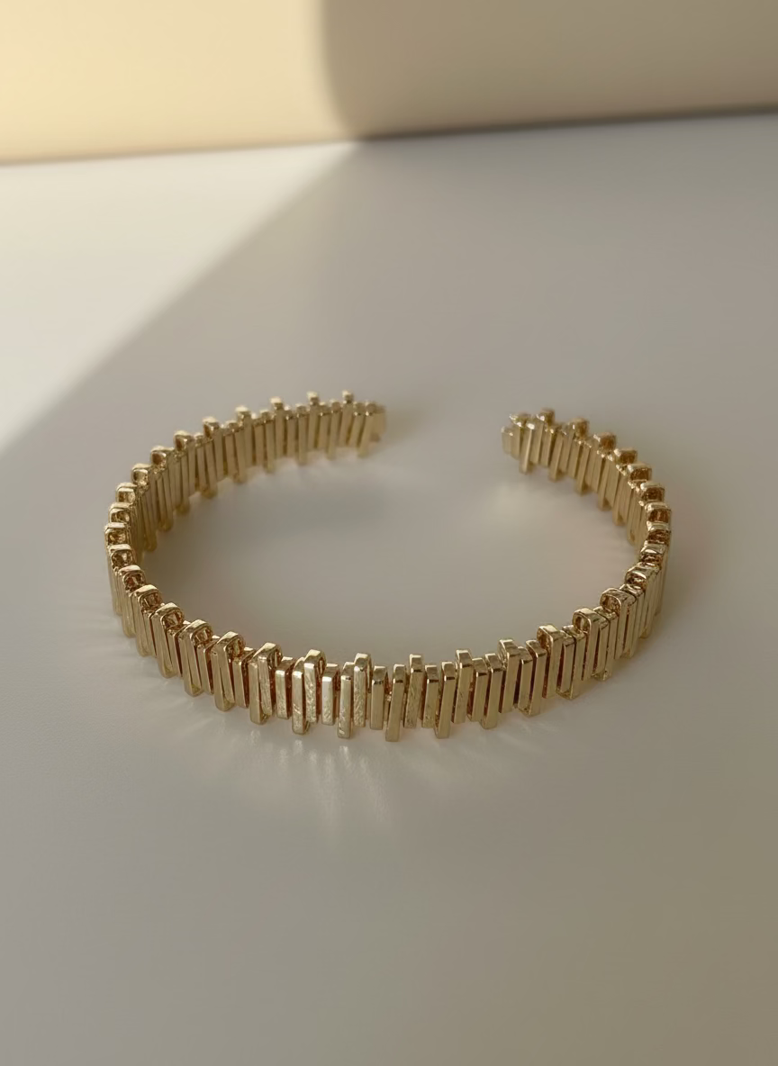 Amani Gold Bangle | Artisan Modern Style
