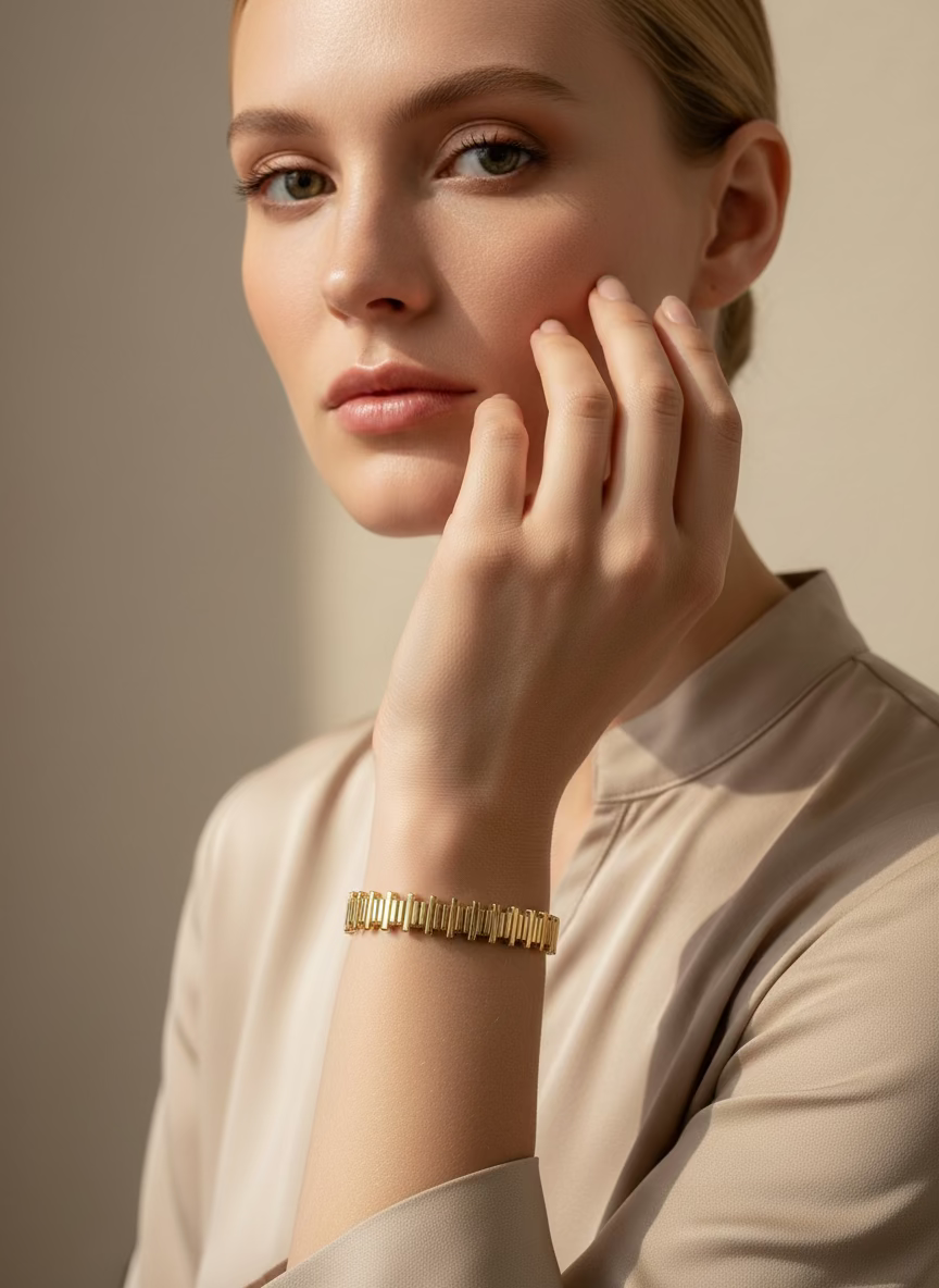 Amani Gold Bangle | Artisan Modern Style