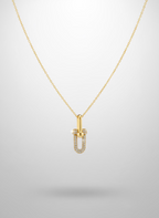 Amara Gold U link Necklace | Glam Everyday Wear Necklace