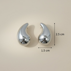 Atria Silver Teardrop Earrings | Opulent Everyday Wear