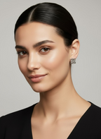Celeste L Silver Earrings | Graceful Everyday Wear Earrings