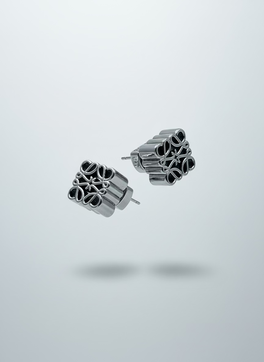 Celeste L Silver Earrings | Graceful Everyday Wear Earrings