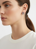 Celeste L Silver Earrings | Graceful Everyday Wear Earrings