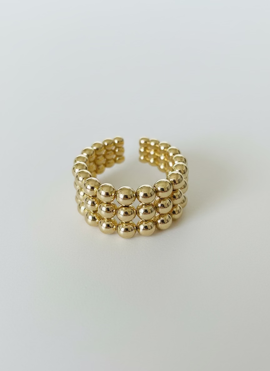 Éclat Beaded Ring | Contemporary Statement Style