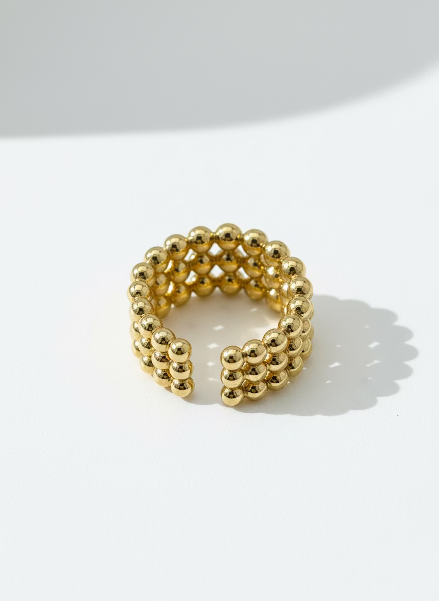 Éclat Beaded Ring | Contemporary Statement Style