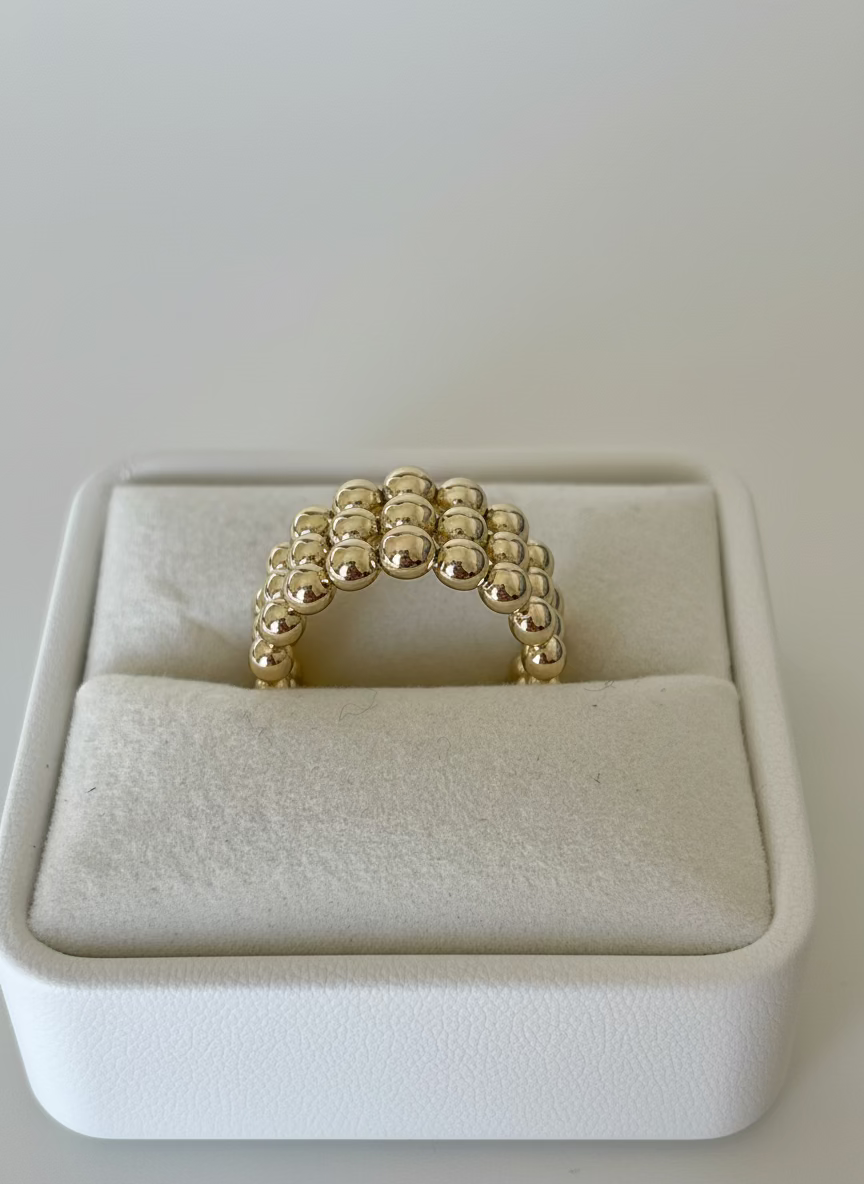 Éclat Beaded Ring | Contemporary Statement Style