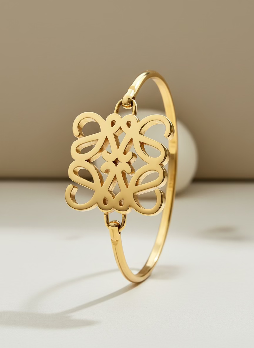 Elara Anagram Bangle Bracelet | Heritage Casual Wear