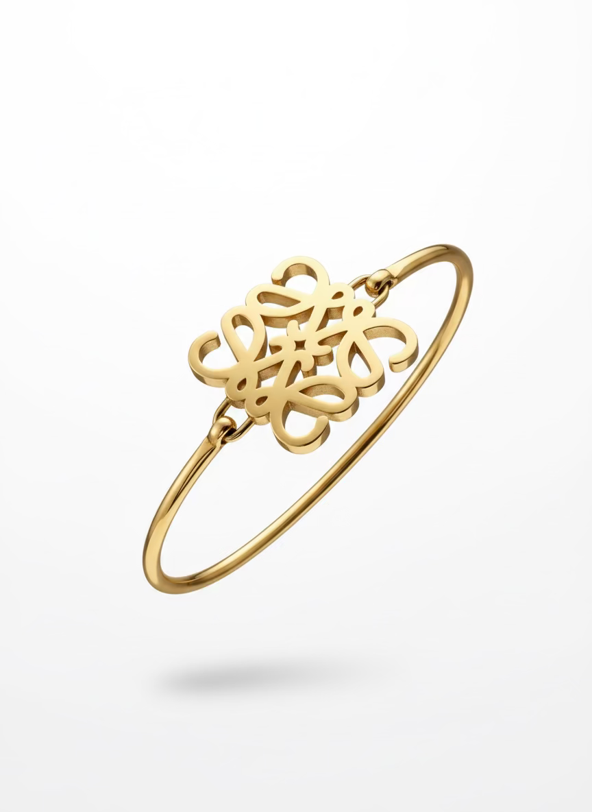 Elara Anagram Bangle Bracelet | Heritage Casual Wear