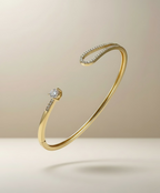 Elina Gold Bangle | Signature Modern Style
