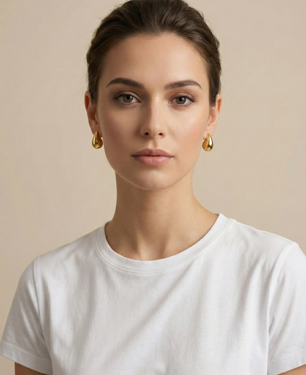 Elix Teardrop Gold Earrings | Contemporary Everyday Wear