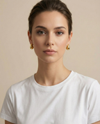 Elix Teardrop Gold Earrings | Contemporary Everyday Wear