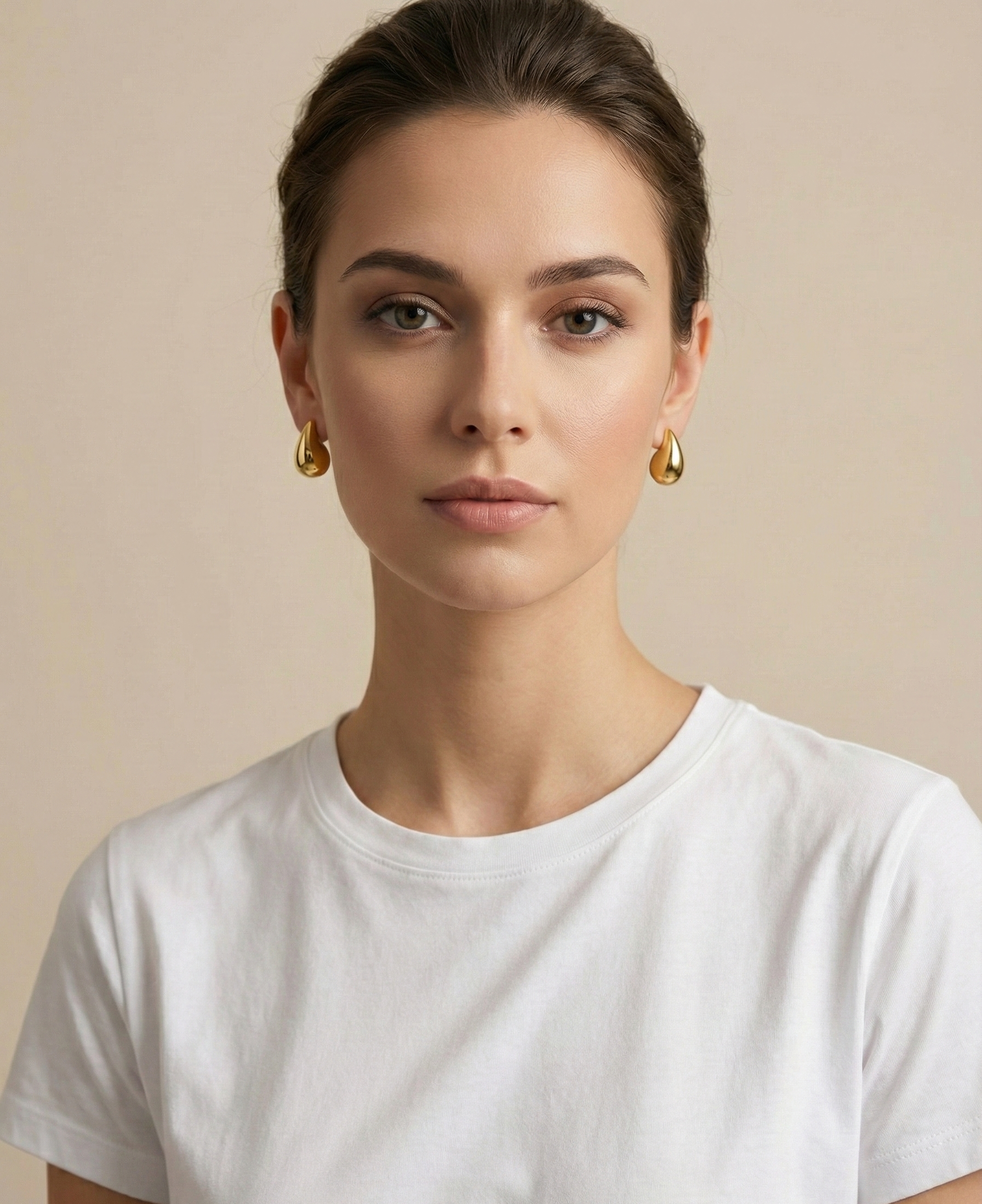 Elix Teardrop Gold Earrings | Contemporary Everyday Wear