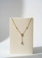Elysia Pave Anagram Necklace | Artisan Everyday Wear