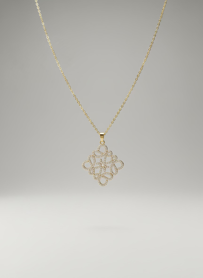 Lana Anagram Pendant Necklace | Classic Everyday Wear