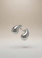 Atria Silver Teardrop Earrings | Opulent Everyday Wear
