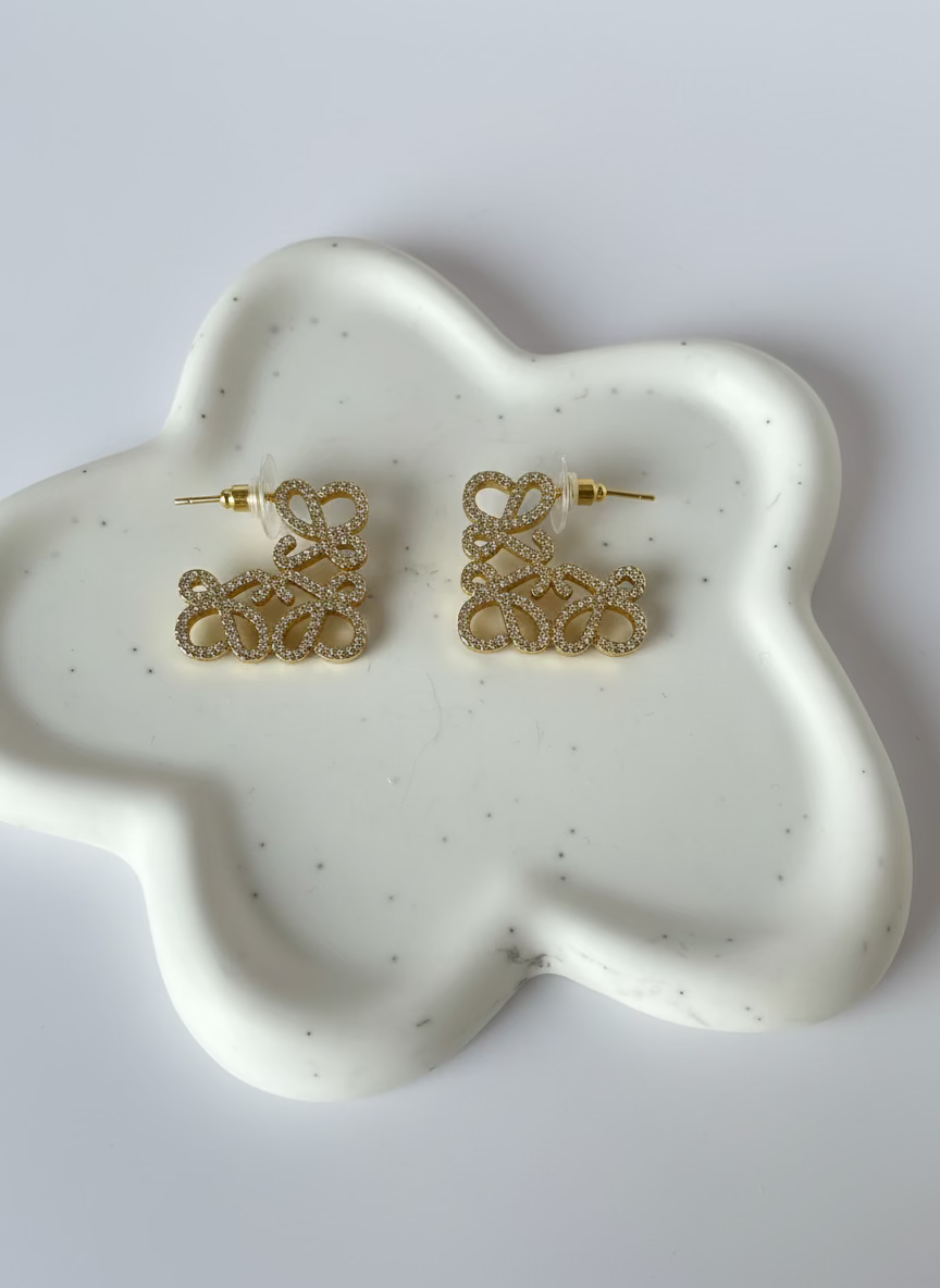Lana Anagram Earrings | Refined Everyday Wear