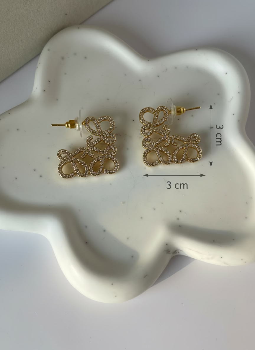 Lana Anagram Earrings | Refined Everyday Wear