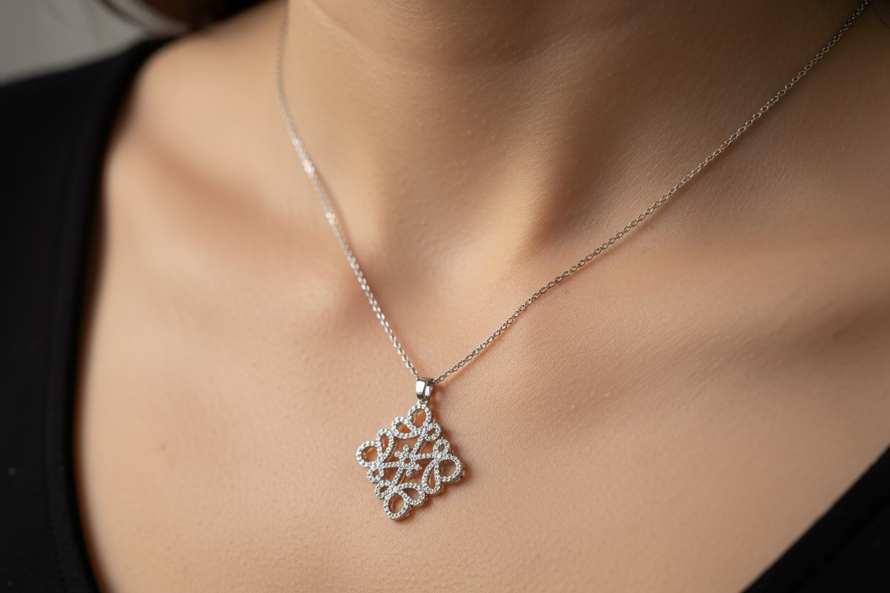 Lana Anagram Pendant Necklace | Classic Everyday Wear
