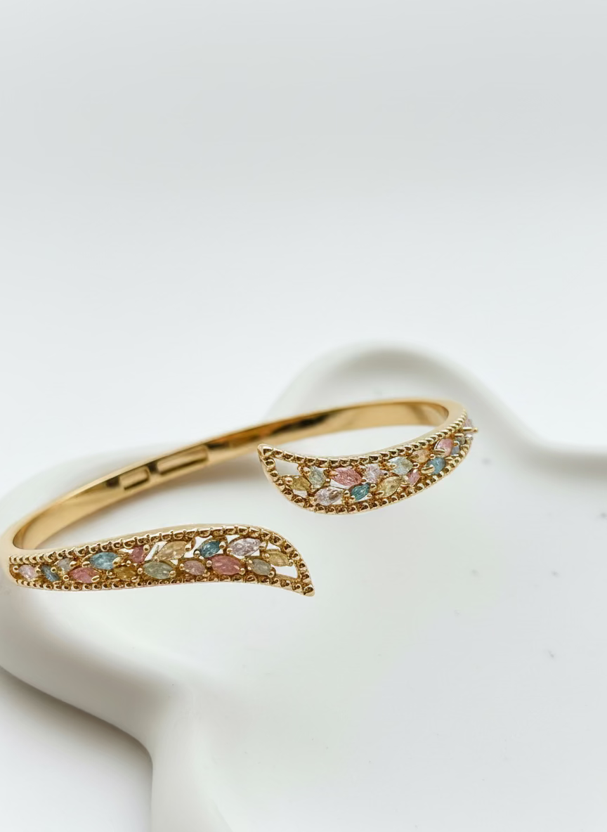 Sofia Gold Bangle | Opulent Everyday Wear