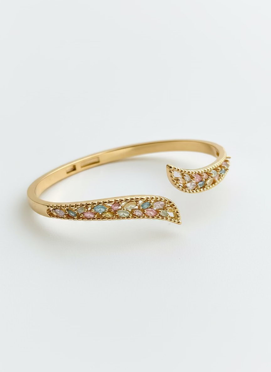 Sofia Gold Bangle | Opulent Everyday Wear