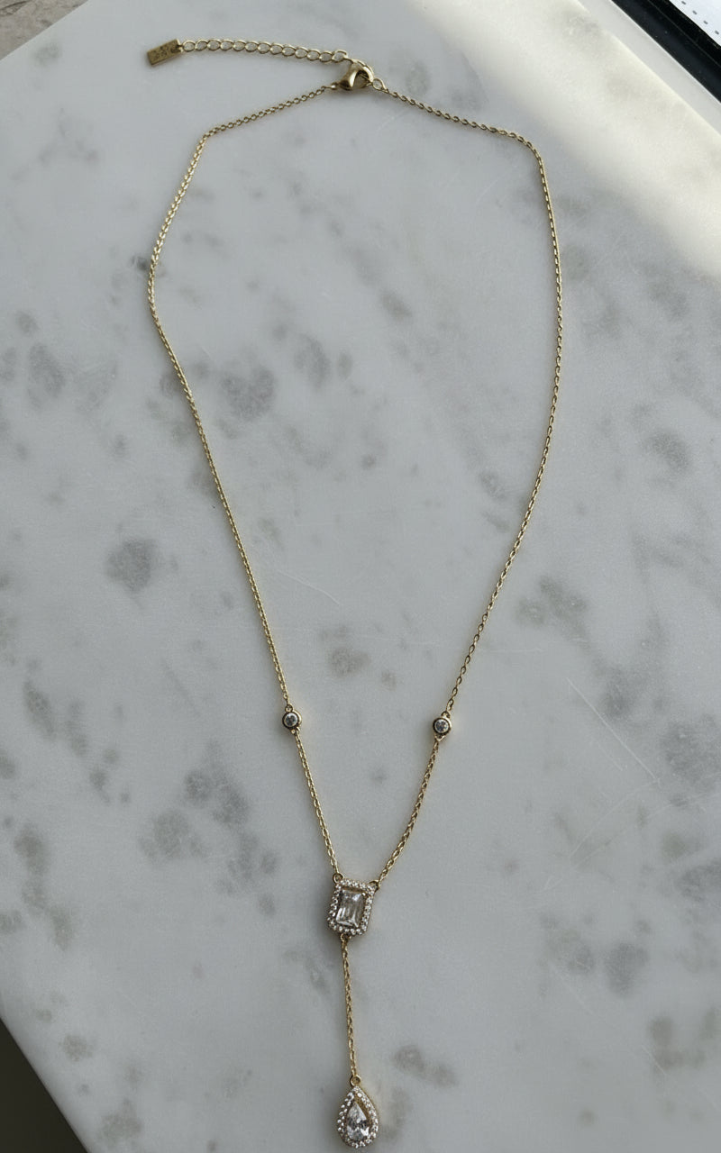 Elysia Pave Anagram Necklace | Artisan Everyday Wear