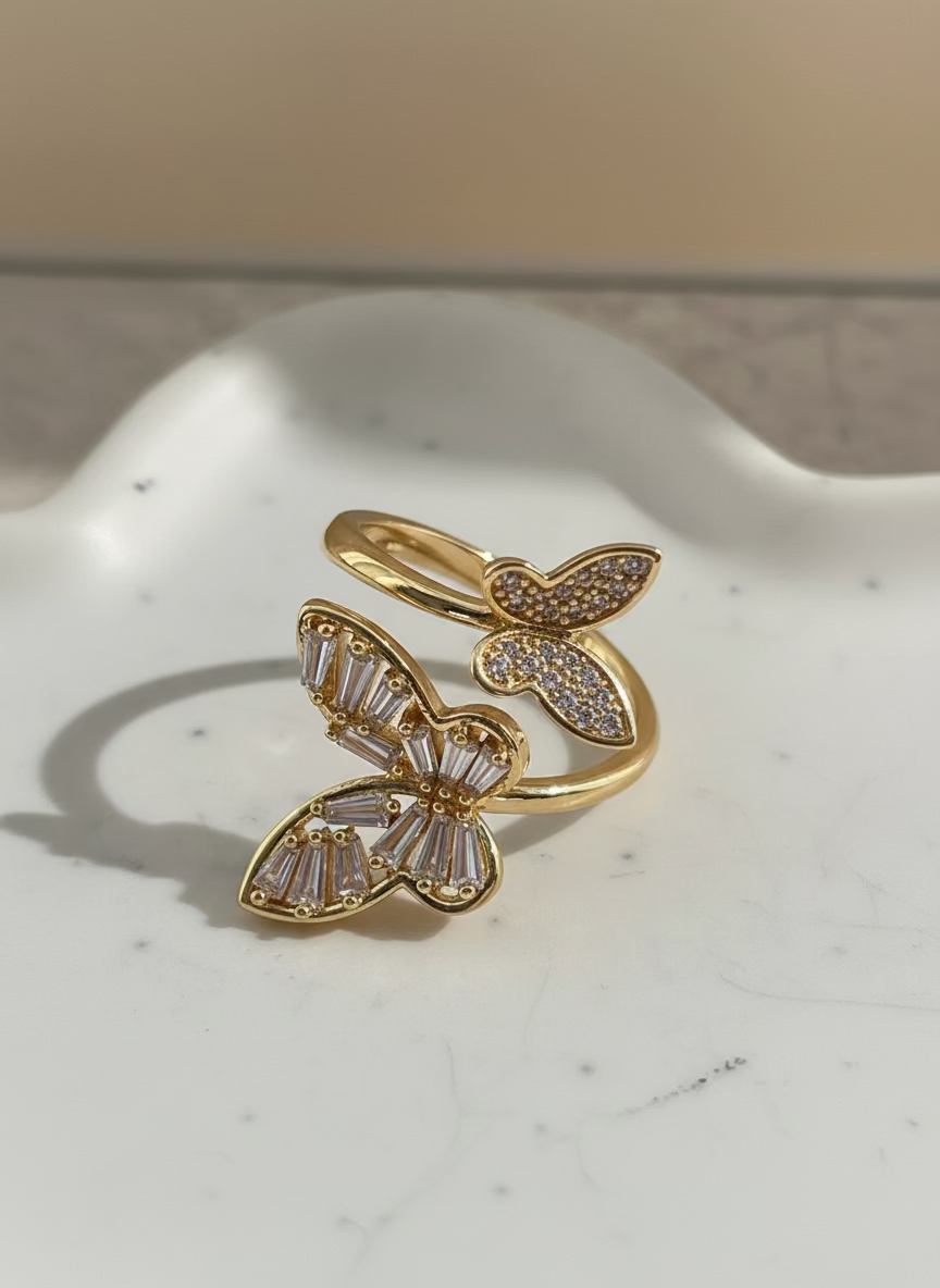Papillon Gold Ring | Artisan Everyday Wear