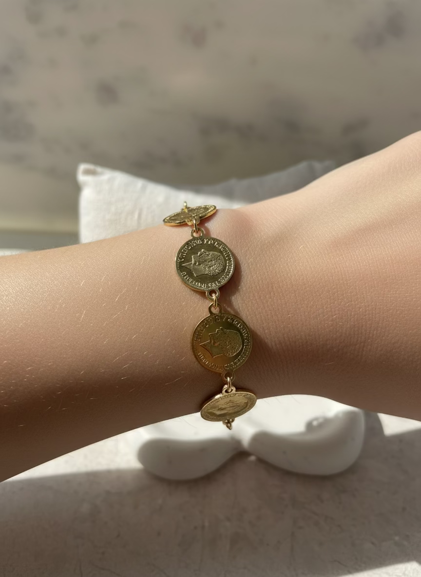 Kanz Coin Chain Exquisite Bracelet | Exquisite Everyday Wear
