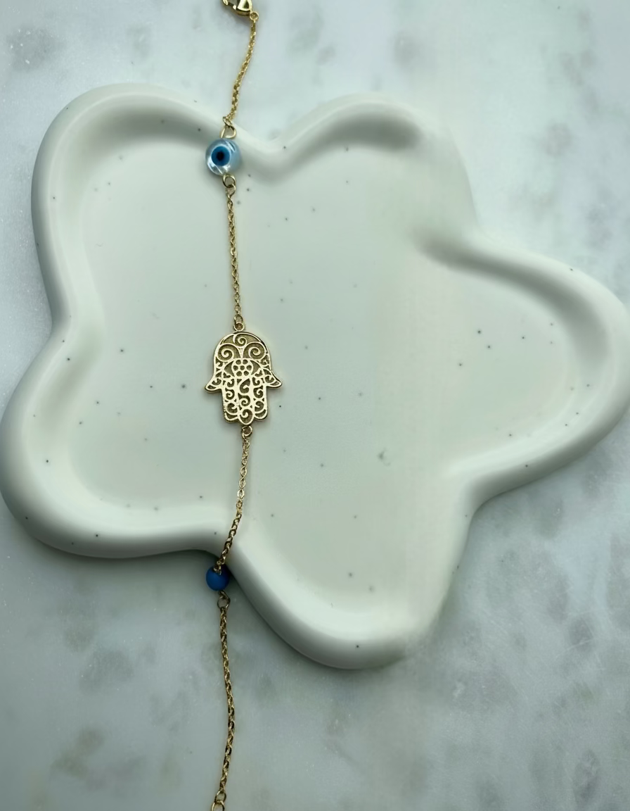 Hamsa Evil Eye Bracelet