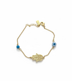 Hamsa Evil Eye Bracelet | Contemporary Everyday Wear