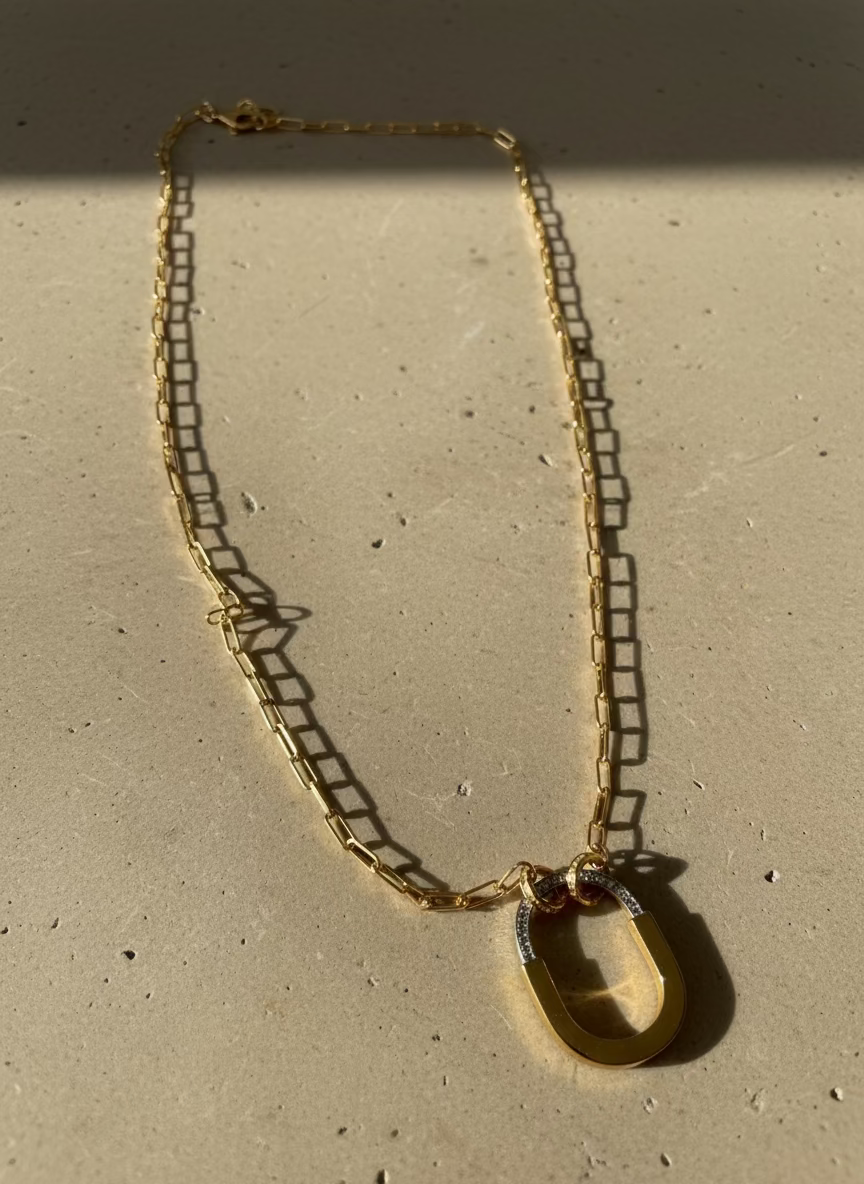 Laura Gold Link Necklace | Luxe Modern Style