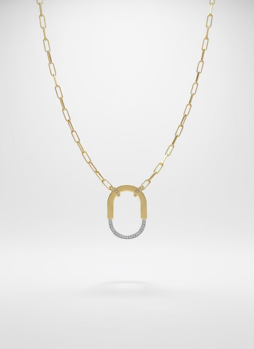 Laura Gold Link Necklace | Luxe Modern Style