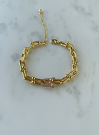 Lilas U-Link Pave Chain Bracelet