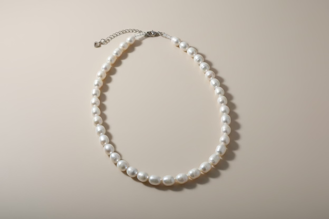 Lily Freshwater Pearl Necklace | Natural Cultured Pearls for Women