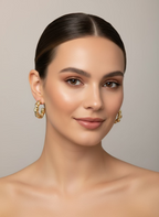 Mira Hoops Gold Earrings | Premium Daily Wear Earrings