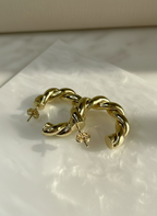 Mira Hoops Gold Earrings | Premium Daily Wear Earrings