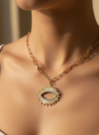 Lumi Eye Gold Necklace | Heritage Everyday Wear