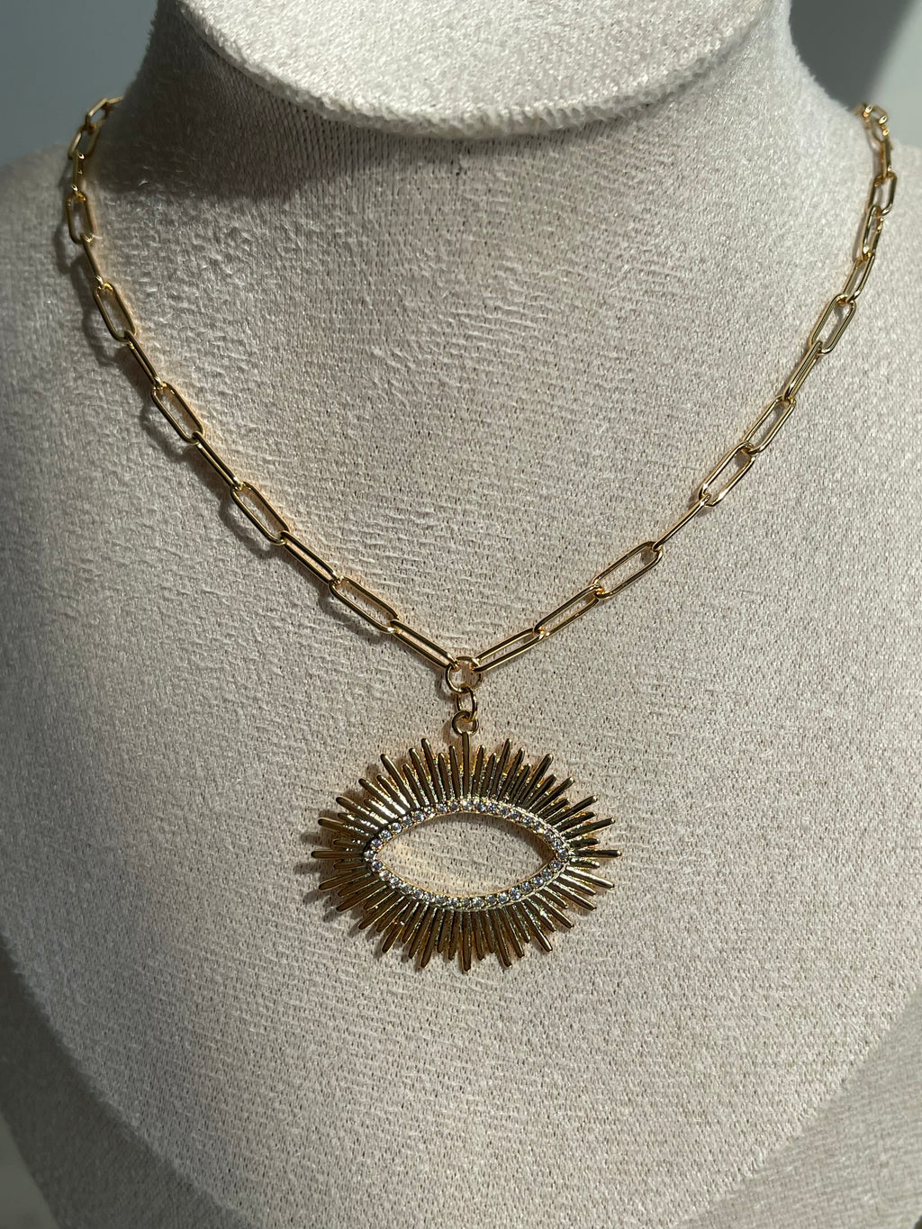 Lumi Eye Gold Necklace | Heritage Everyday Wear