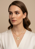 Lumi Eye Gold Necklace | Heritage Everyday Wear