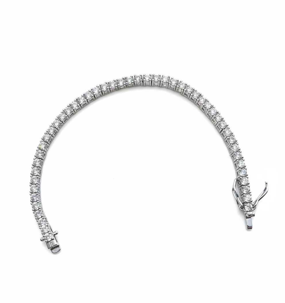 Oria Tennis Zircon Line bracelet-Dainty Sparkle for Daily Wear