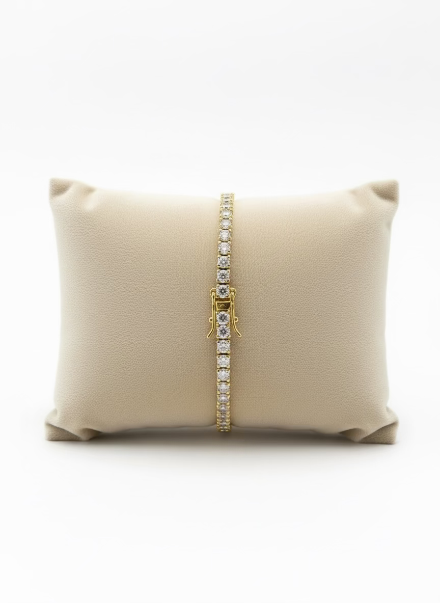 Oria Tennis Zircon Line bracelet-Dainty Sparkle for Daily Wear