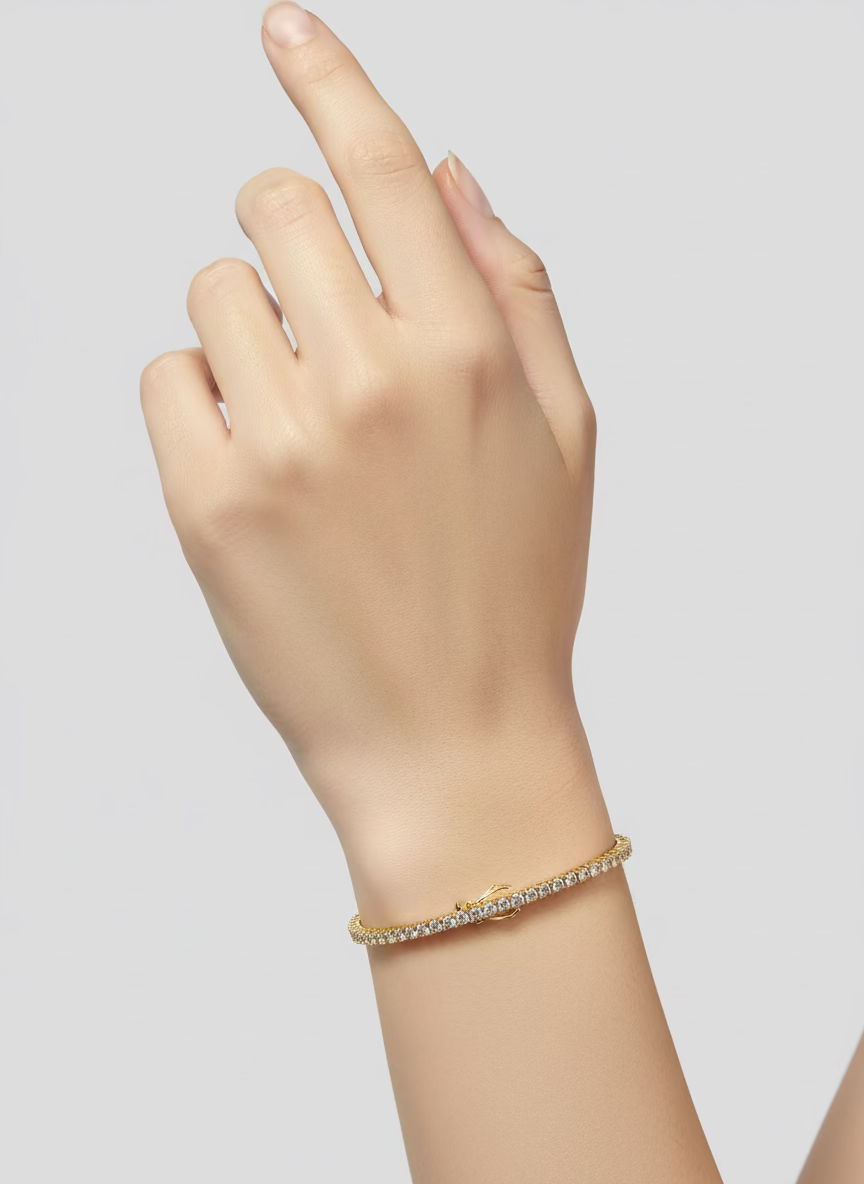 Oria Tennis Zircon Line bracelet Zircon Bracelet | Luxe