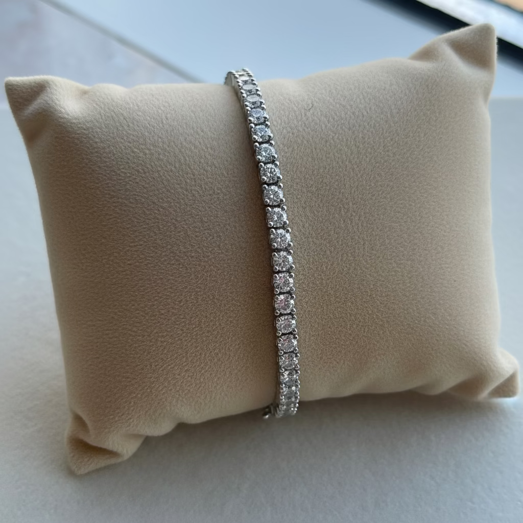 Oria Tennis Zircon Line bracelet-Dainty Sparkle for Daily Wear