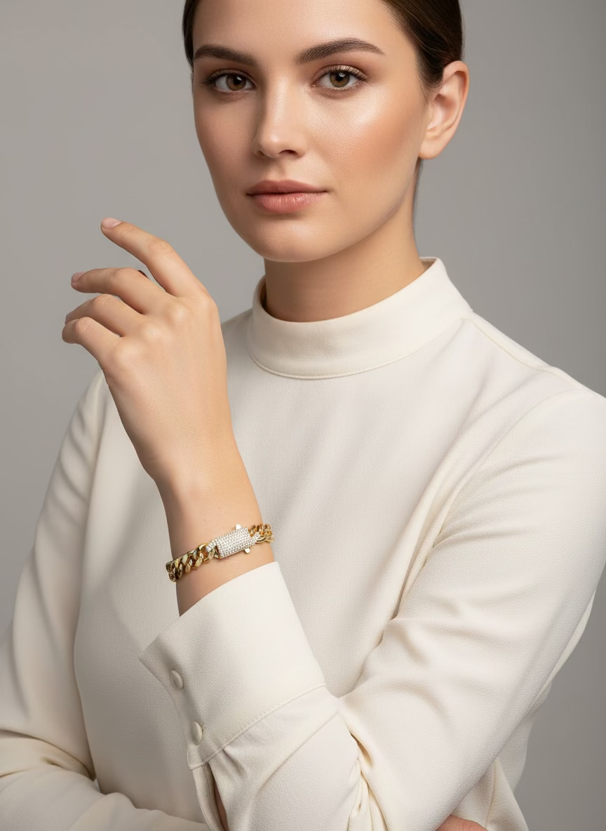 Soline Royale Gold Bracelet | Iconic Statement Style