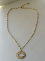 Lumi Eye Gold Necklace | Heritage Everyday Wear