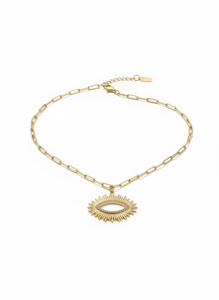 Lumi Eye Gold Necklace | Heritage Everyday Wear