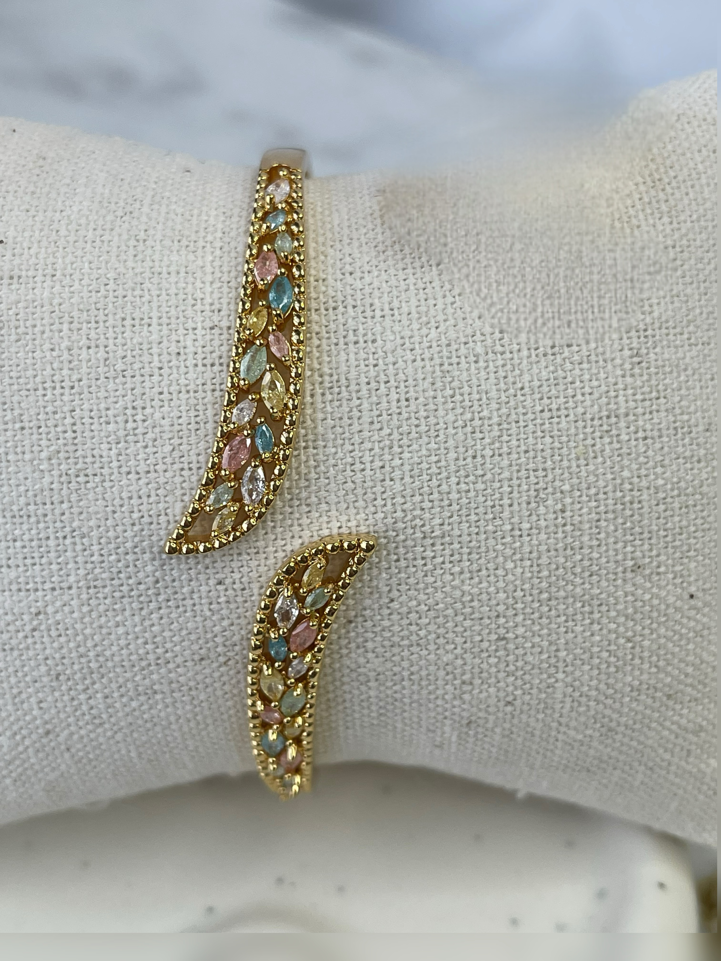 Sofia Gold Bangle | Opulent Everyday Wear