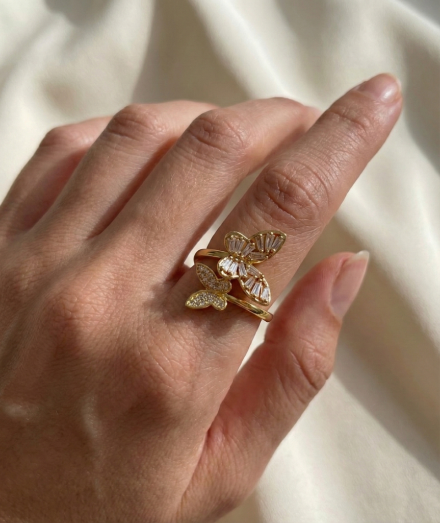 Papillon Gold Ring | Artisan Everyday Wear