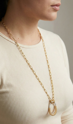 Laura Gold Link Necklace | Luxe Modern Style
